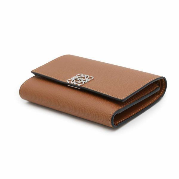 ロエベ 三つ折り財布 アナグラム バーティカル ウォレット スモール レザー C821S33X12 LOEWE 財布