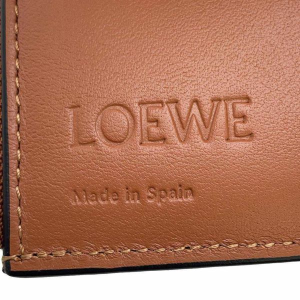 ロエベ 三つ折り財布 アナグラム バーティカル ウォレット スモール レザー C821S33X12 LOEWE 財布