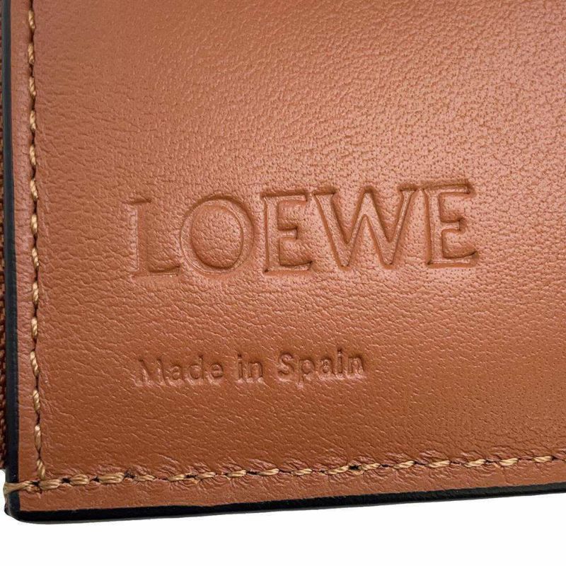 ロエベ 三つ折り財布 アナグラム バーティカル ウォレット スモール レザー C821S33X12 LOEWE 財布