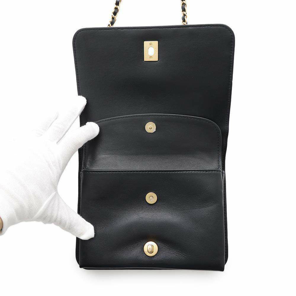 シャネル チェーンショルダーバッグ マトラッセ ココマーク キャビアスキン AS4286 CHANEL ハンドバッグ 黒
