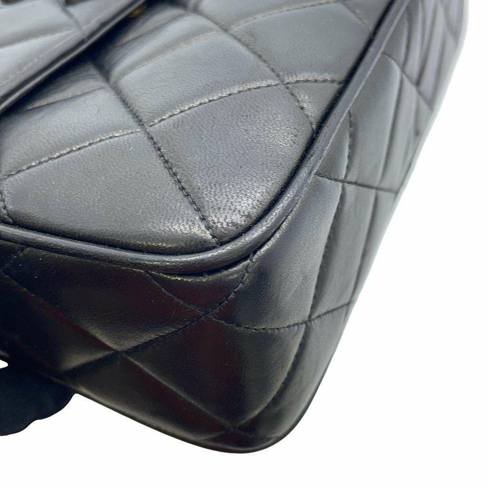 シャネル ショルダーバッグ マトラッセ ココマーク フリンジ タッセル ラムスキン CHANEL バッグ 黒