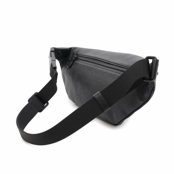 ルイヴィトン ボディバッグ モノグラム・シャドウ ディスカバリー・バムバッグPM M46036 ウエストバッグ 黒 ブラック