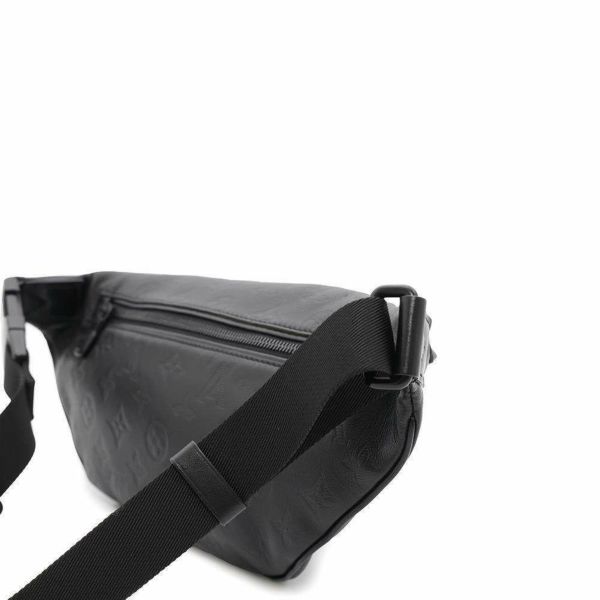 ルイヴィトン ボディバッグ モノグラム・シャドウ ディスカバリー・バムバッグPM M46036 ウエストバッグ 黒 ブラック