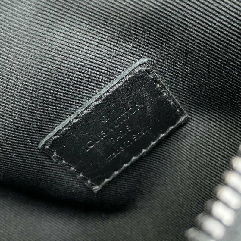 ルイヴィトン ボディバッグ モノグラム・シャドウ ディスカバリー・バムバッグPM M46036 ウエストバッグ 黒 ブラック