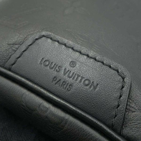 ルイヴィトン ボディバッグ モノグラム・シャドウ ディスカバリー・バムバッグPM M46036 ウエストバッグ 黒 ブラック