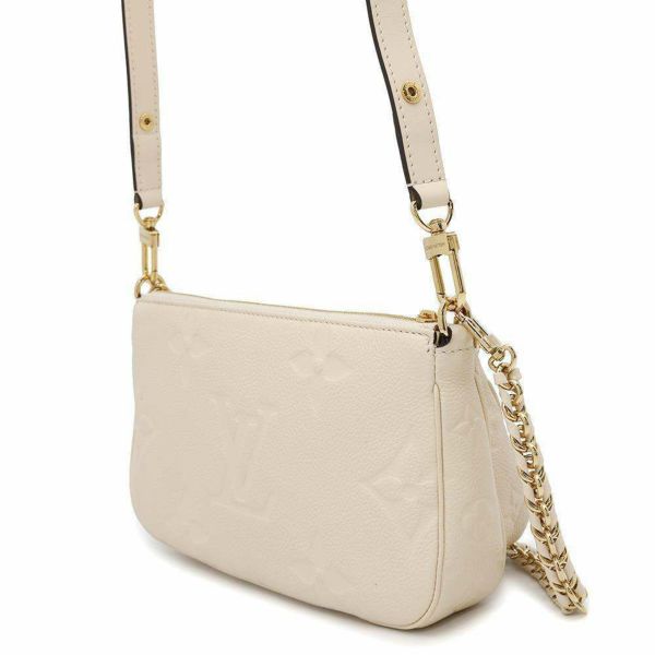 ルイヴィトン ショルダーバッグ モノグラム・アンプラント ミュルティ・ポシェット・アクセソワール M46568 アイボリー