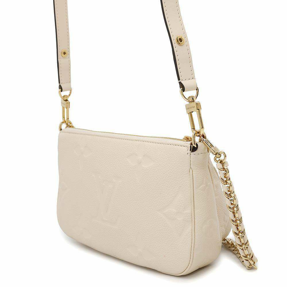 ルイヴィトン ショルダーバッグ モノグラム・アンプラント ミュルティ・ポシェット・アクセソワール M46568 アイボリー