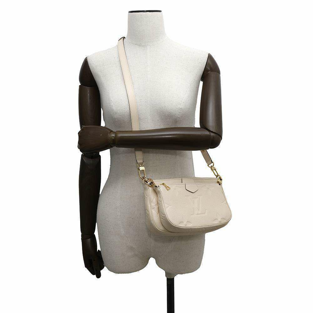 ルイヴィトン ショルダーバッグ モノグラム・アンプラント ミュルティ・ポシェット・アクセソワール M46568 アイボリー