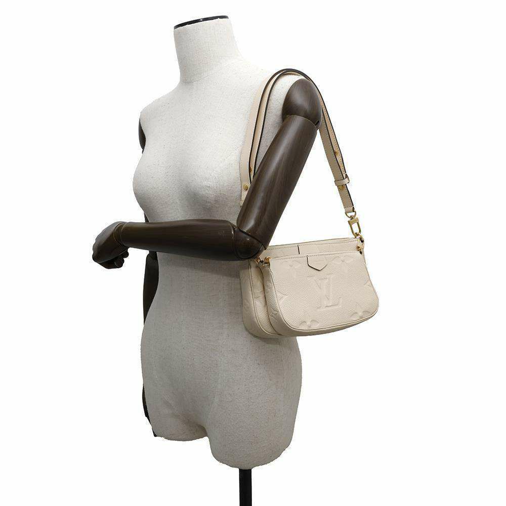 ルイヴィトン ショルダーバッグ モノグラム・アンプラント ミュルティ・ポシェット・アクセソワール M46568 アイボリー