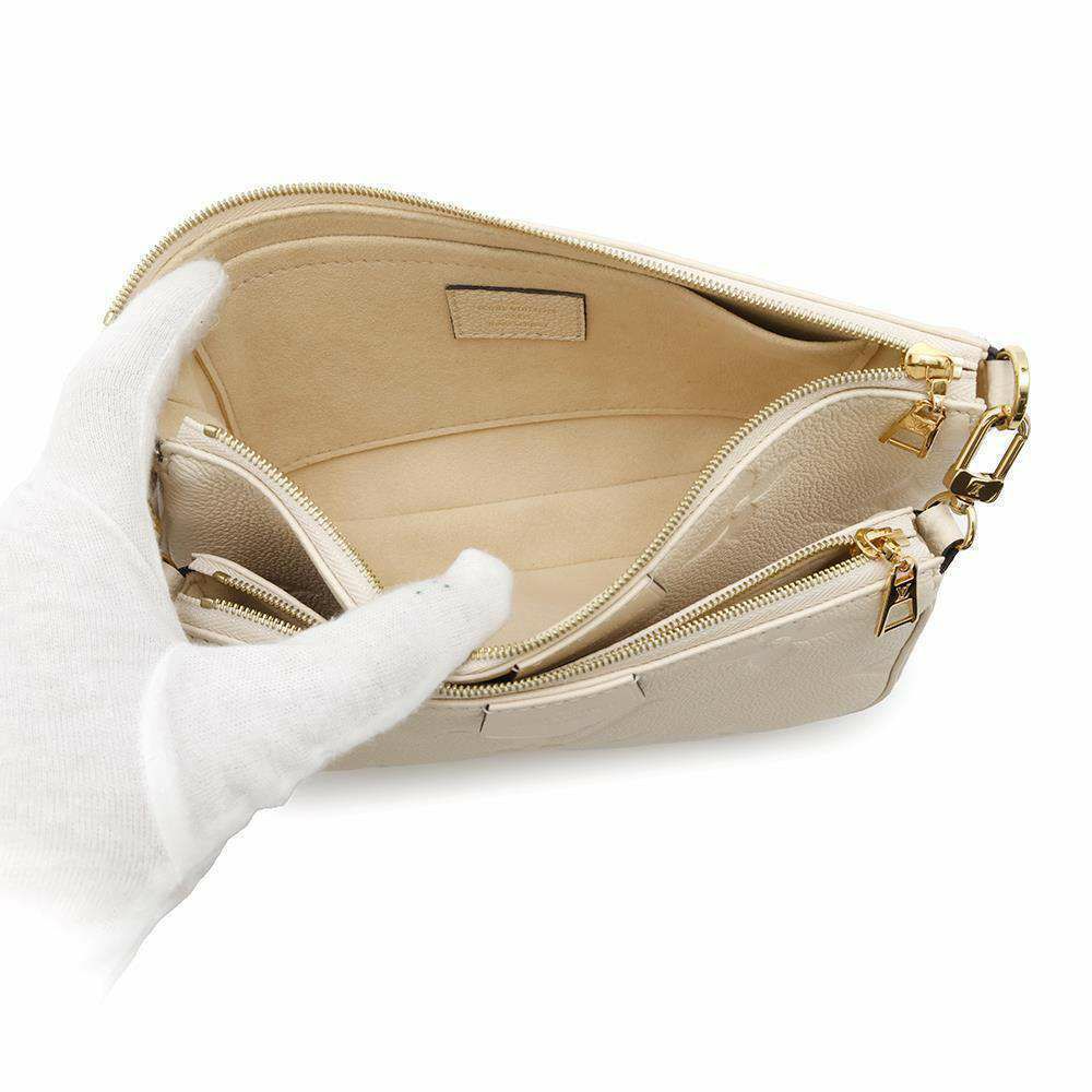 ルイヴィトン ショルダーバッグ モノグラム・アンプラント ミュルティ・ポシェット・アクセソワール M46568 アイボリー