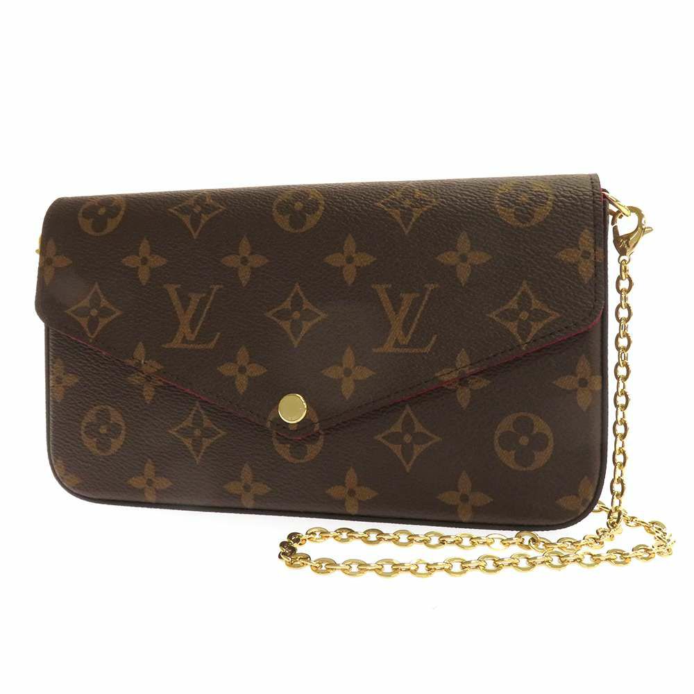 ルイヴィトン 長財布 モノグラム ポシェット・フェリシー M81896 LOUIS VUITTON フューシャ