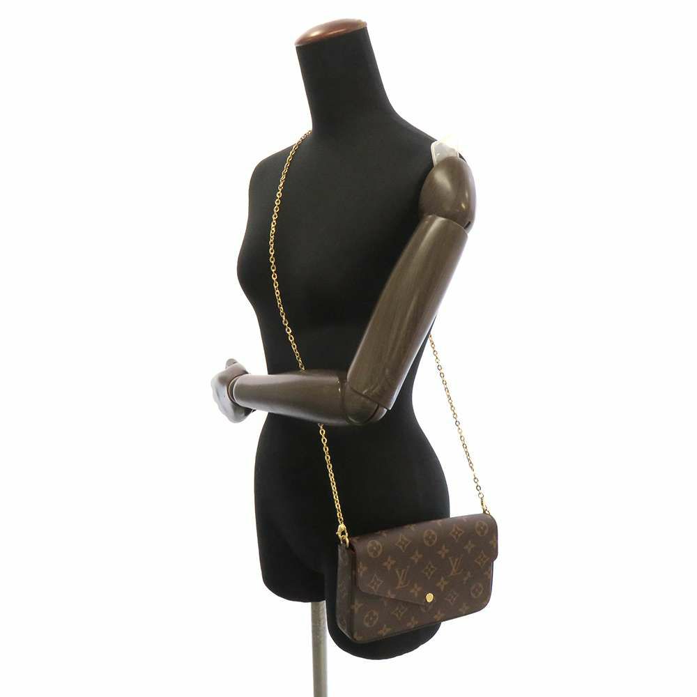 ルイヴィトン 長財布 モノグラム ポシェット・フェリシー M81896 LOUIS VUITTON フューシャ