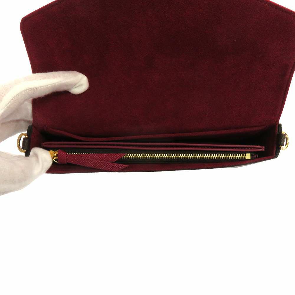 ルイヴィトン 長財布 モノグラム ポシェット・フェリシー M81896 LOUIS VUITTON フューシャ