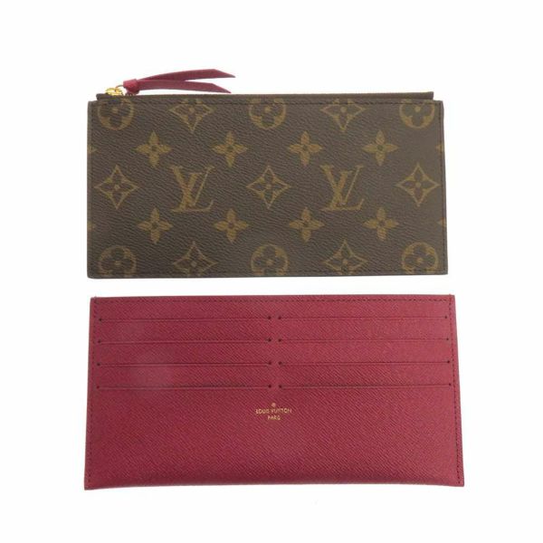 ルイヴィトン 長財布 モノグラム ポシェット・フェリシー M81896 LOUIS VUITTON フューシャ
