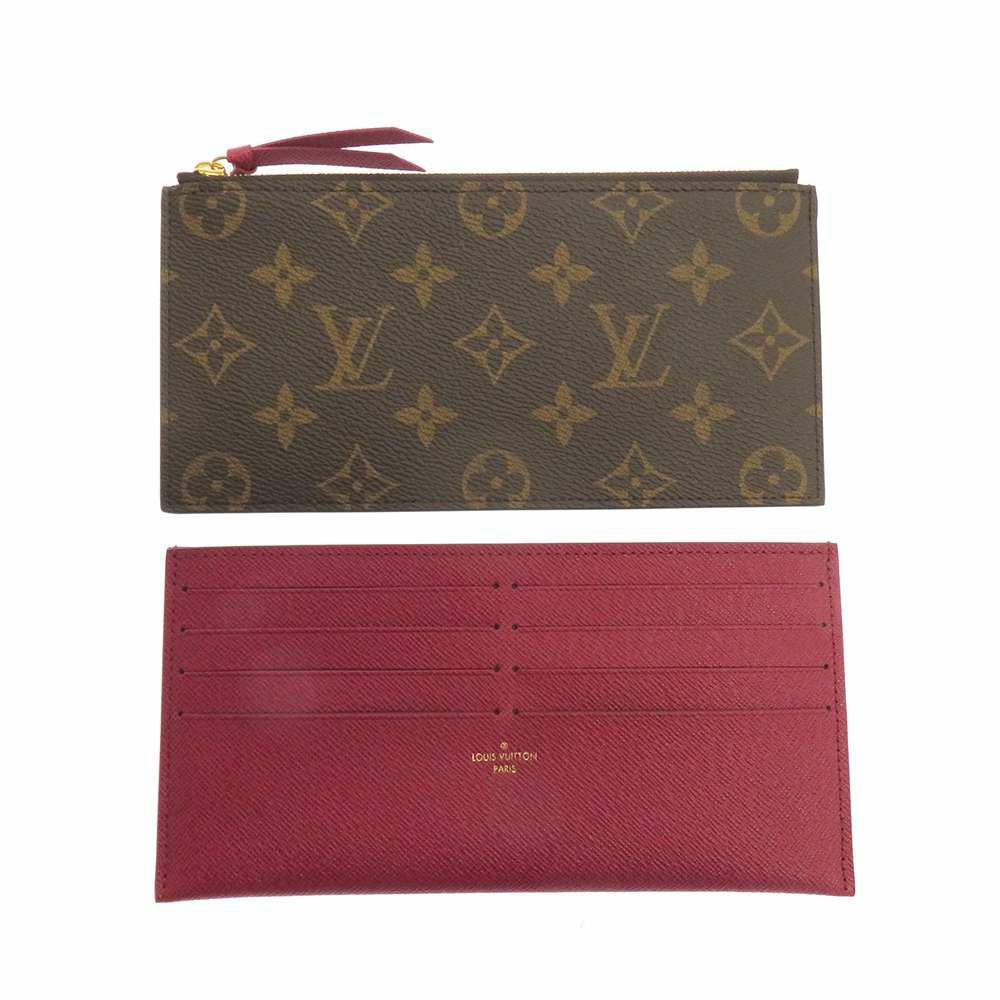 ルイヴィトン 長財布 モノグラム ポシェット・フェリシー M81896 LOUIS VUITTON フューシャ