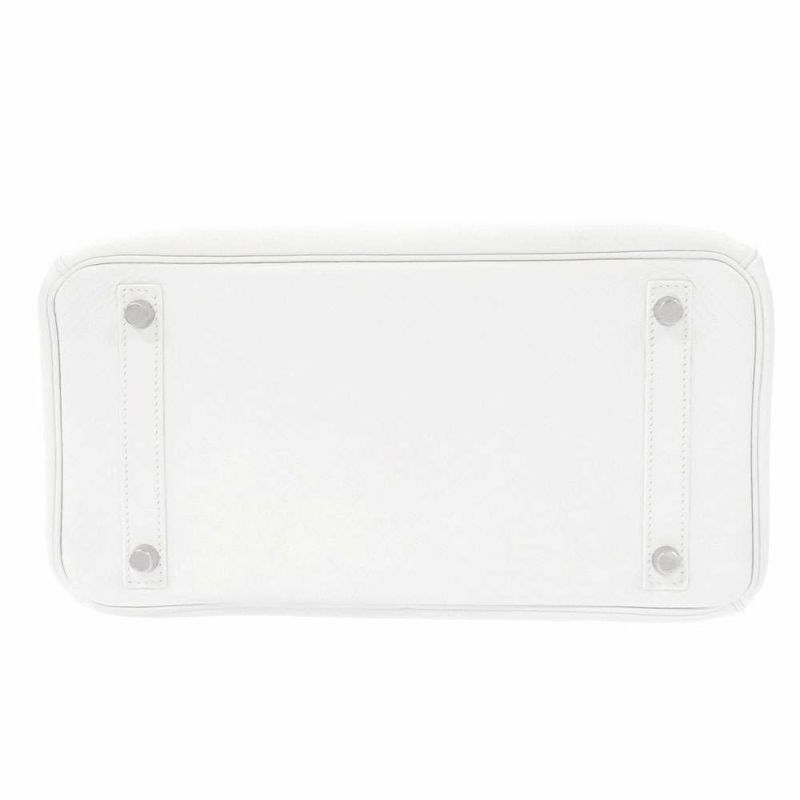 エルメス バーキン30 ホワイト/シルバー金具 トゴ □P刻印 HERMES Birkin ハンドバッグ