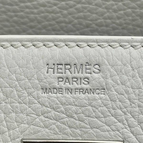 エルメス バーキン30 ホワイト/シルバー金具 トゴ □P刻印 HERMES Birkin ハンドバッグ