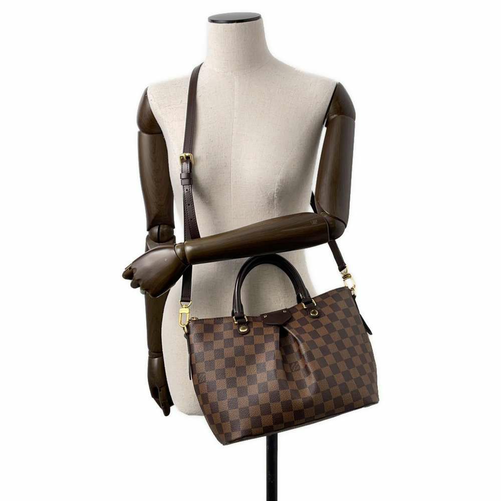 ルイヴィトン ハンドバッグ ダミエ・エベヌ シエナPM N41545 LOUIS VUITTON ヴィトン バッグ 2wayショルダーバッグ
