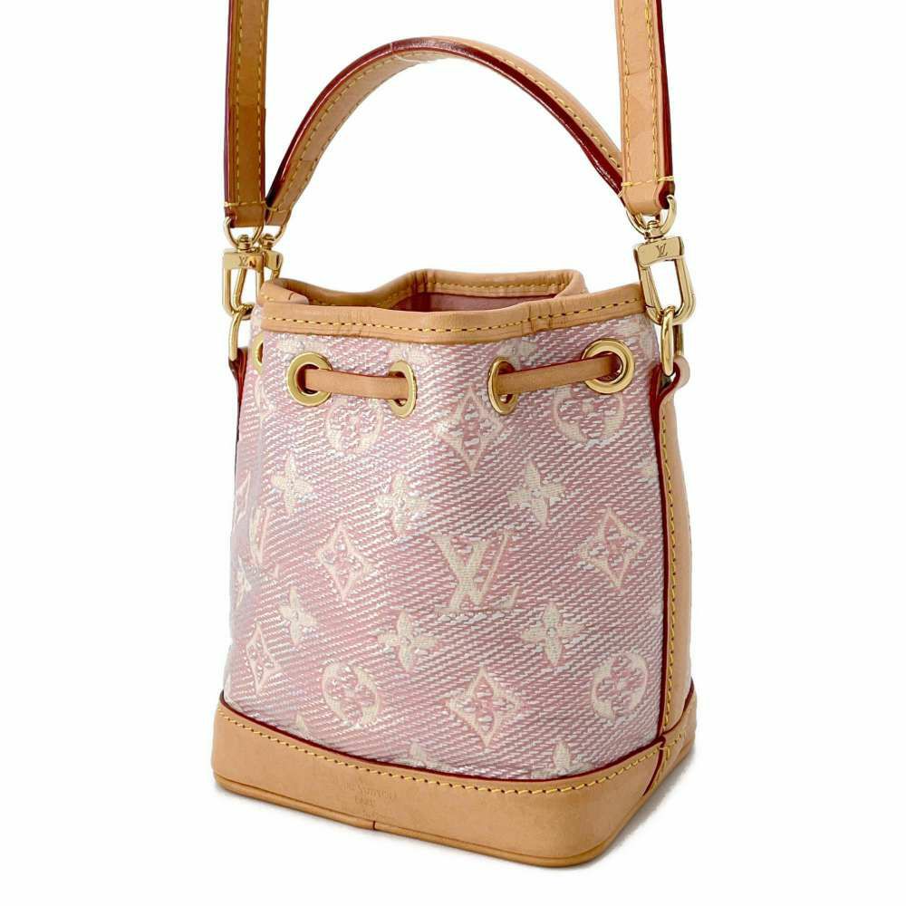 ルイヴィトン ハンドバッグ モノグラム・ジャガード ナノ・ノエ M82427 LOUIS VUITTON 2wayショルダーバッグ