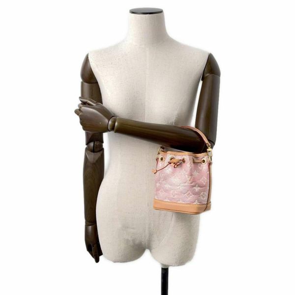 ルイヴィトン ハンドバッグ モノグラム・ジャガード ナノ・ノエ M82427 LOUIS VUITTON 2wayショルダーバッグ