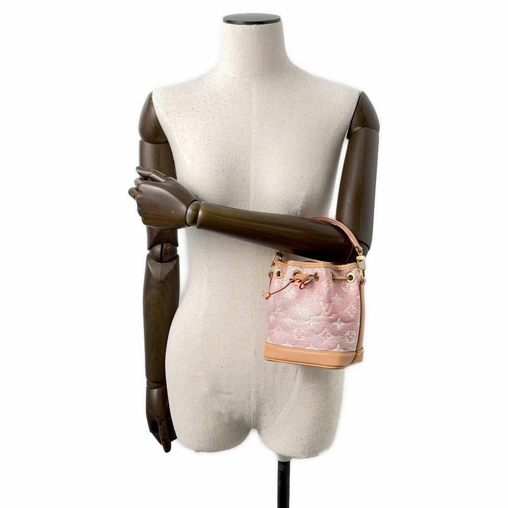 ルイヴィトン ハンドバッグ モノグラム・ジャガード ナノ・ノエ M82427 LOUIS VUITTON 2wayショルダーバッグ