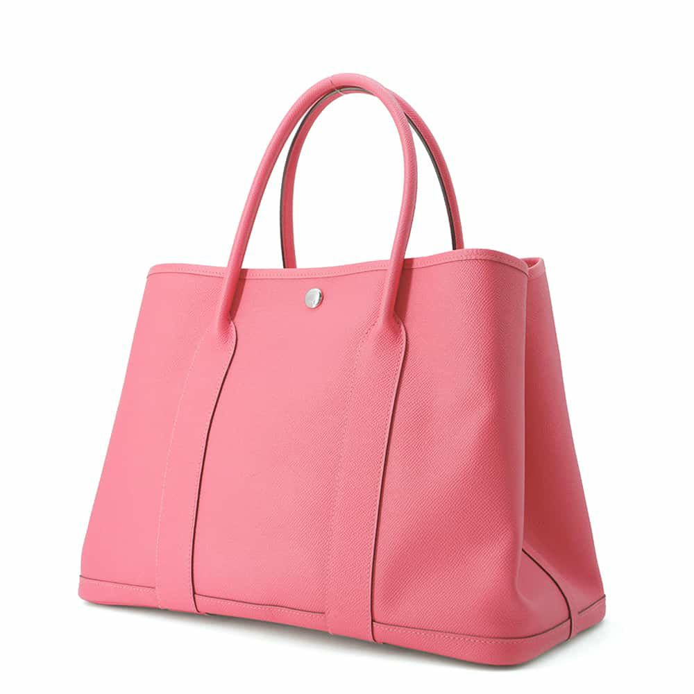 エルメス トートバッグ ガーデンパーティPM ローズアザレ/シルバー金具 エプソン C刻印