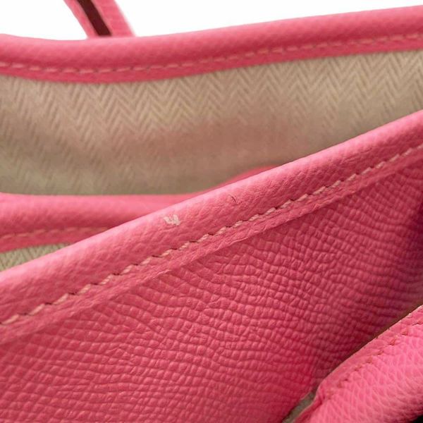 エルメス トートバッグ ガーデンパーティPM ローズアザレ/シルバー金具 エプソン C刻印
