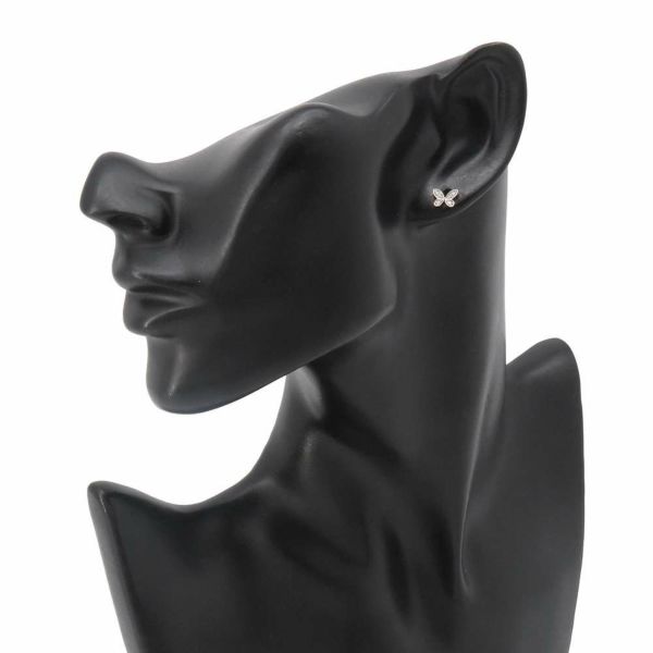 グラフ ピアス パヴェ バタフライ ダイヤモンド プティ スタッド ダイヤ 0.08ct K18WG RGE1563 GRAFF ジュエリー