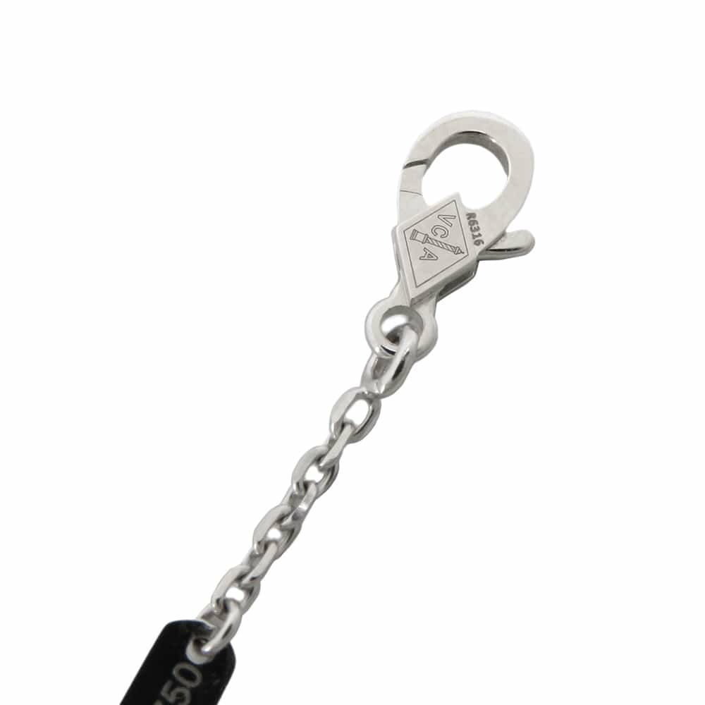 ヴァンクリーフ&アーペル ネックレス ヴィンテージアルハンブラ K18WG マザーオブパール VCARF48700