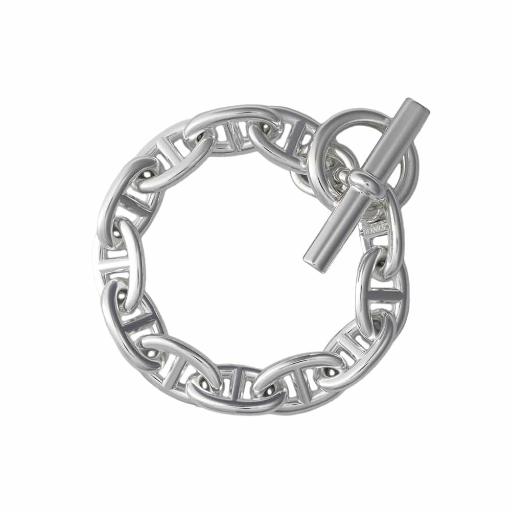 エルメス ブレスレット シェーヌダンクルTGM 12コマ SV925シルバー HERMES ジュエリー