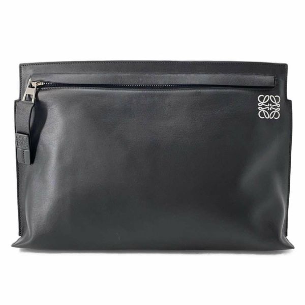 ロエベ クラッチバッグ アナグラム レッド レザー LOEWE バッグ 黒