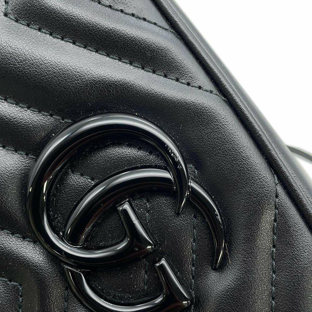 グッチ チェーンショルダーバッグ GGマーモント キルティング スモール 447632 GUCCI バッグ チェーンショルダー 黒