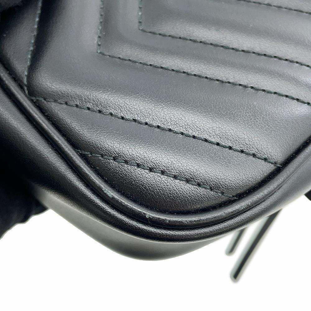 グッチ チェーンショルダーバッグ GGマーモント キルティング スモール 447632 GUCCI バッグ チェーンショルダー 黒