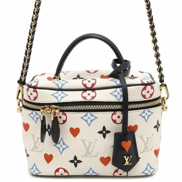 ルイヴィトン ハンドバッグ モノグラム ゲーム・オン ヴァニティPM M57458 LOUIS VUITTON 2way 白 ホワイト