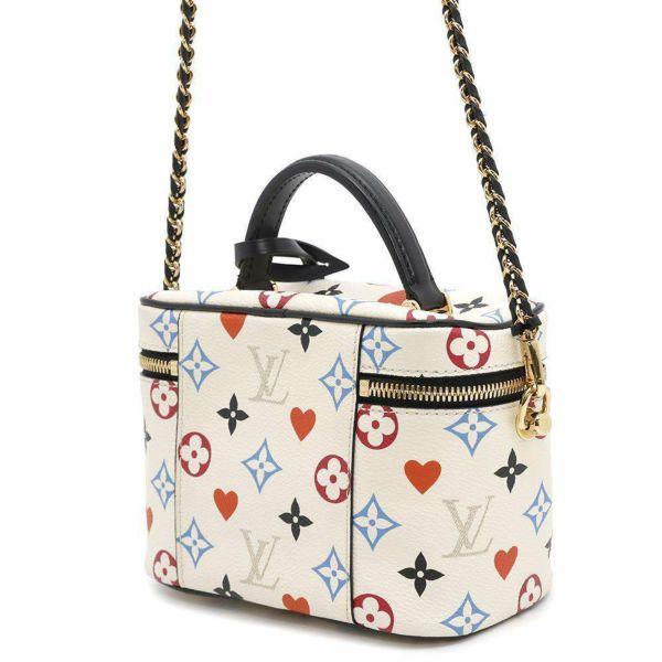 ルイヴィトン ハンドバッグ モノグラム ゲーム・オン ヴァニティPM M57458 LOUIS VUITTON 2way 白 ホワイト