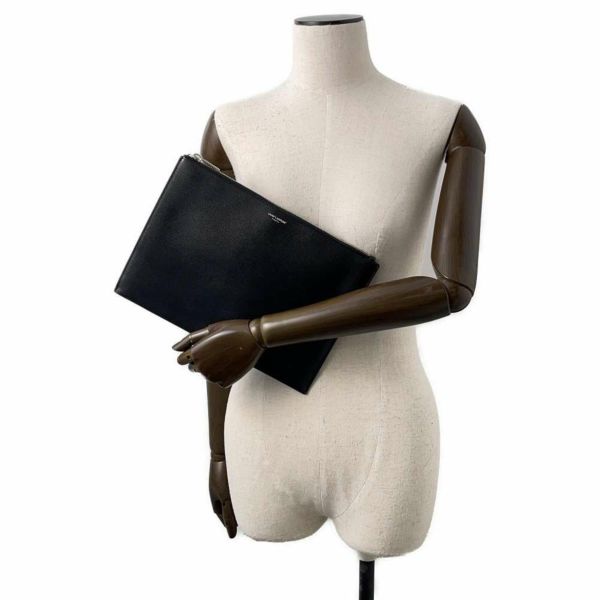 サンローランパリ クラッチバッグ ジップタブレットスリーブ 397294 SAINT LAURENT PARIS 黒