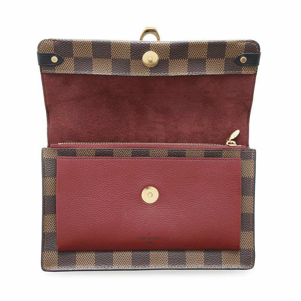 ルイヴィトン チェーンウォレット ダミエ・エベヌ ポルトフォイユ・ヴァヴァン チェーン N60222 LOUIS VUITTON 財布 クラッチ