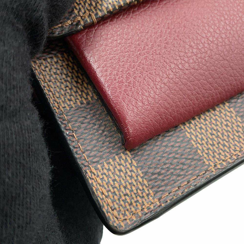 ルイヴィトン チェーンウォレット ダミエ・エベヌ ポルトフォイユ・ヴァヴァン チェーン N60222 LOUIS VUITTON 財布 クラッチ