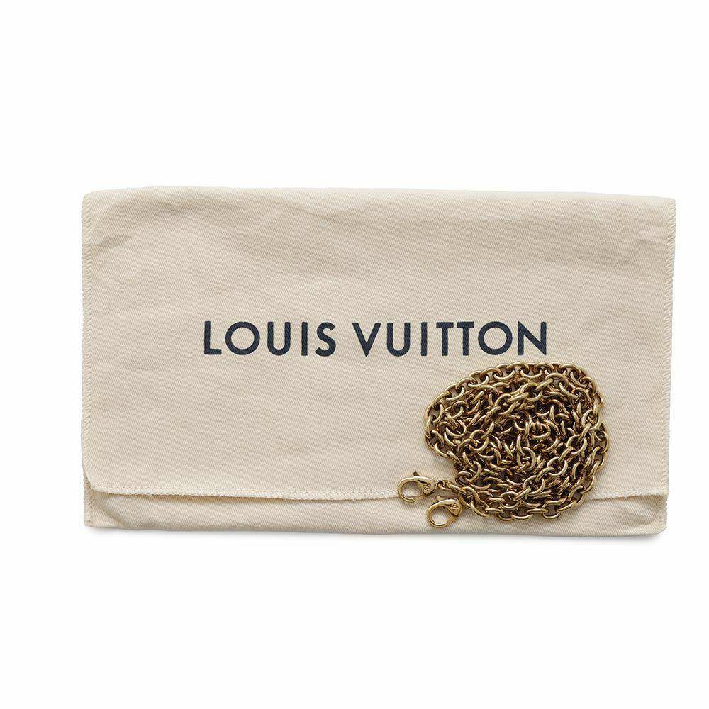 ルイヴィトン チェーンウォレット ダミエ・エベヌ ポルトフォイユ・ヴァヴァン チェーン N60222 LOUIS VUITTON 財布 クラッチ