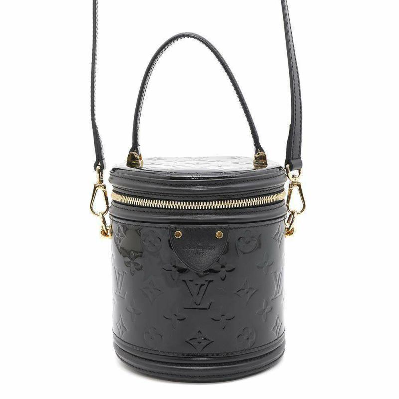 ルイヴィトン ハンドバッグ モノグラム ヴェルニ カンヌ PM M53997 LOUIS VUITTON ショルダーバッグ ブラック 黒