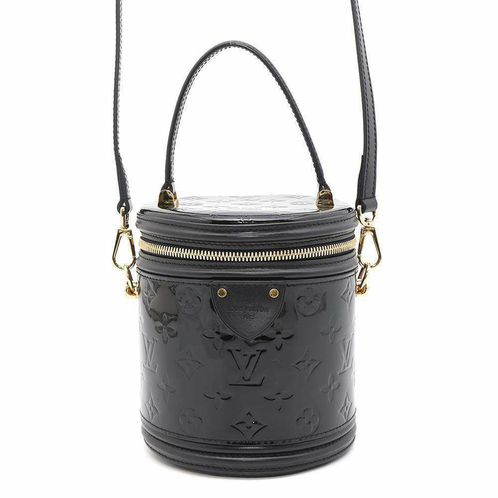 ルイヴィトン ハンドバッグ モノグラム ヴェルニ カンヌ PM M53997 LOUIS VUITTON ショルダーバッグ ブラック 黒