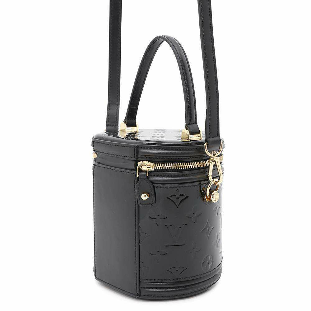ルイヴィトン ハンドバッグ モノグラム ヴェルニ カンヌ PM M53997 LOUIS VUITTON ショルダーバッグ ブラック 黒