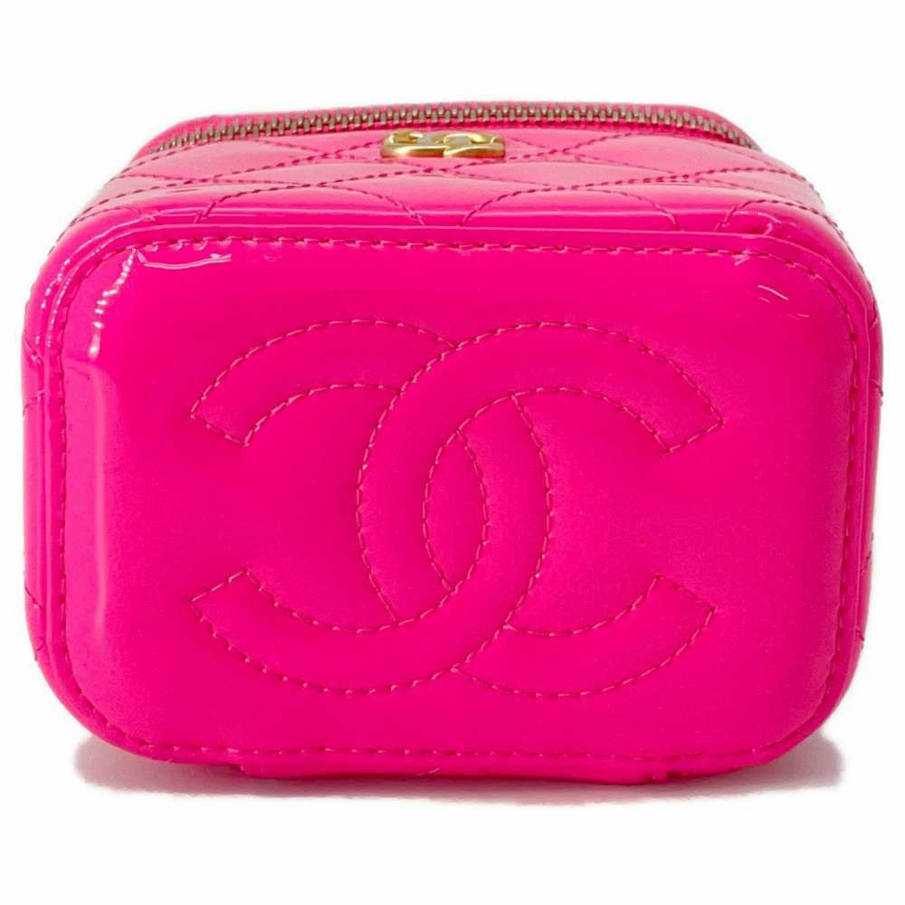 シャネル チェーンショルダーバッグ ココマーク マトラッセ ココボール バニティバッグ スモール AP1447 CHANEL