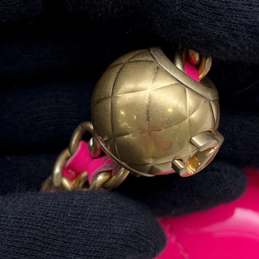 シャネル チェーンショルダーバッグ ココマーク マトラッセ ココボール バニティバッグ スモール AP1447 CHANEL