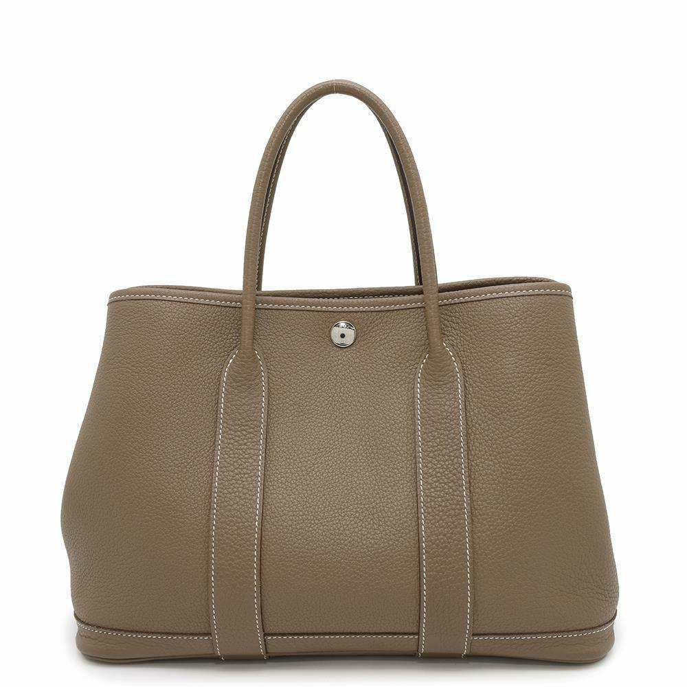 エルメス トートバッグ ガーデンパーティTPM エトゥープ/シルバー金具 ネゴンダ Z刻印