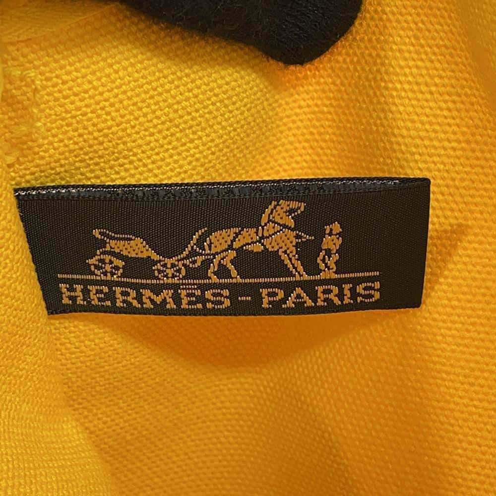 エルメス トートバッグ パニエドプラージュPM ジョーヌソレイユ/シルバー金具 キャンバス HERMES バッグ