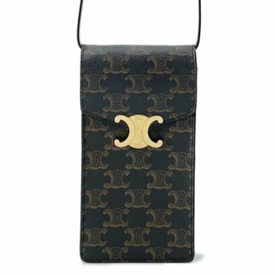 贅沢品 フォンホルダー セリーヌ トリオンフ シャイニー モバイルポーチ バッグ