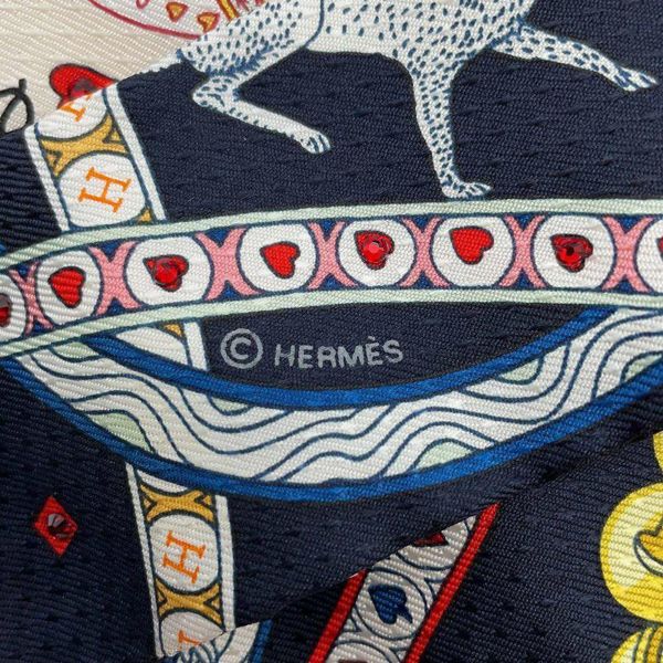 エルメス スカーフ ツイリー ビジュー ピケ ハートのクイーン Dame de Coeur HERMES シルクツイル 2022年秋冬 黒