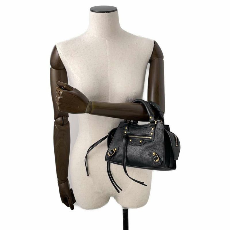 バレンシアガ ハンドバッグ ネオクラシックシティ ミニ 698067 BALENCIAGA 2wayショルダーバッグ 黒