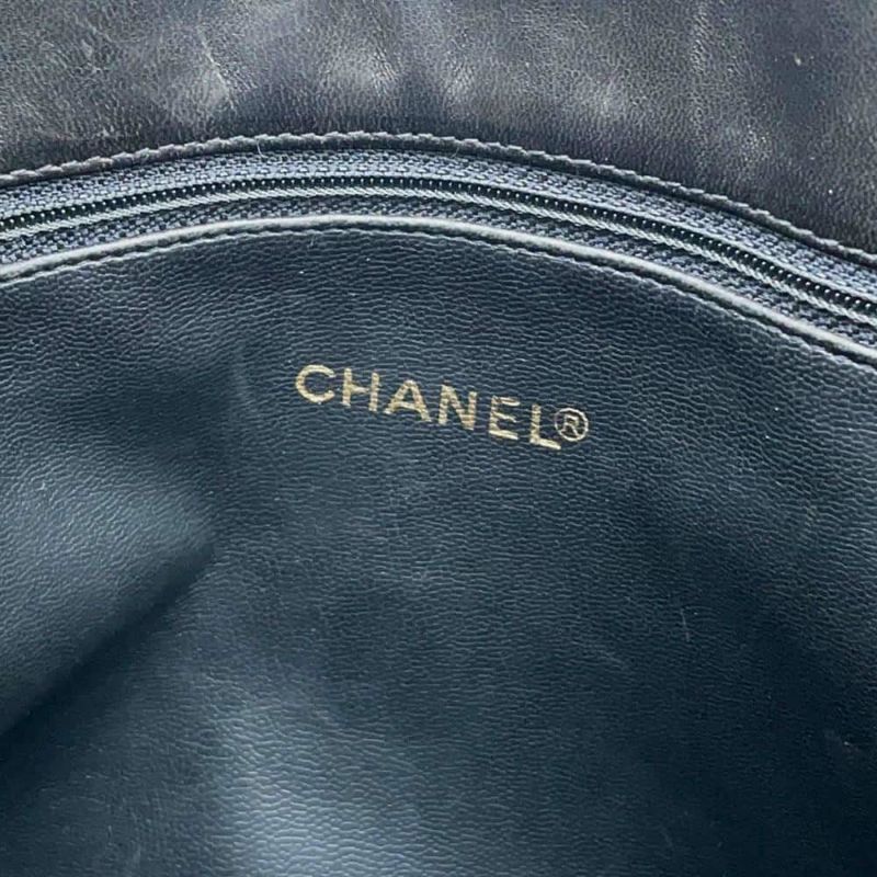シャネル チェーントートバッグ デカココ ラムスキン A03682 CHANEL バッグ 黒